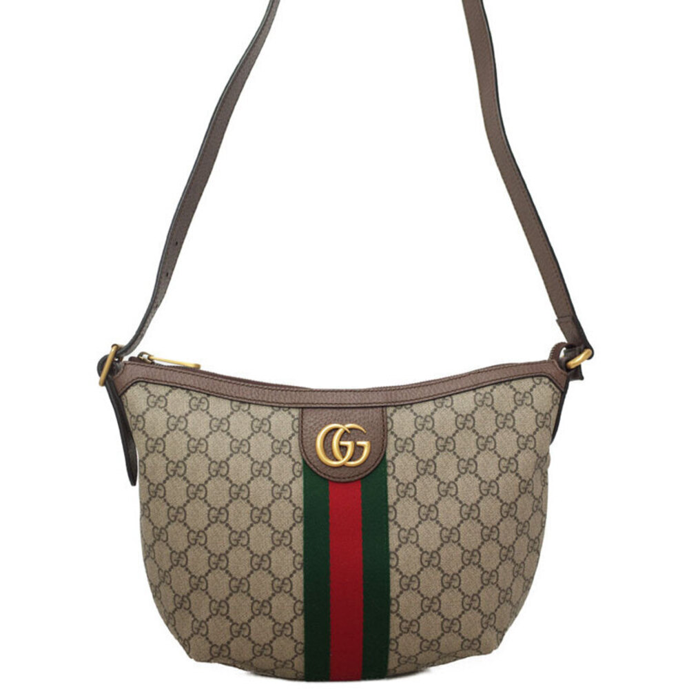 GUCCI Ophidia GG Messenger Crossbody Bag Shoulder Brown